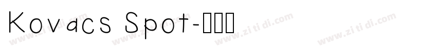 Kovacs Spot字体转换